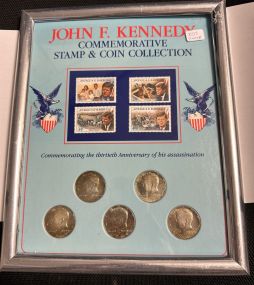 John F. Kennedy Commemorative Stamp & Coin Collection