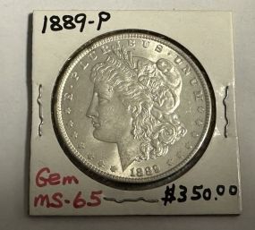 1889-P Morgan Silver Dollar