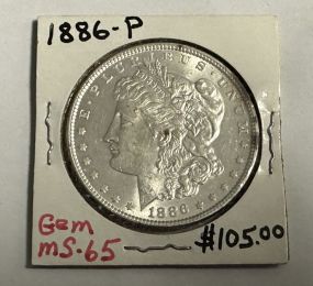 1886-P Morgan Silver Dollar