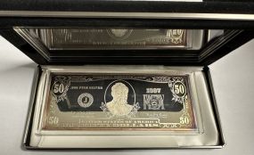 1997 1/4 LB .999 Proof Silver Fifty Dollar Bill