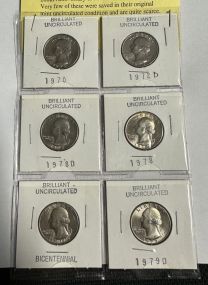 Brilliant Uncirculated Washington Quarters