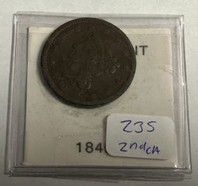 1840 Braided Hair Liberty Head Cent