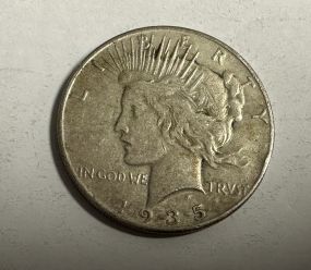 1935 Peace Liberty Silver Dollar