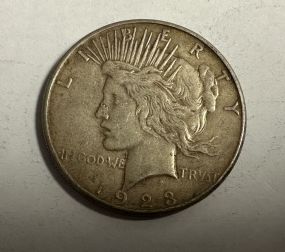 1923-S Peace Liberty Silver Dollar