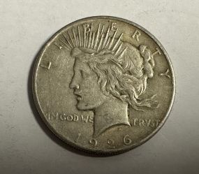 1926 Peace Liberty Silver Dollar