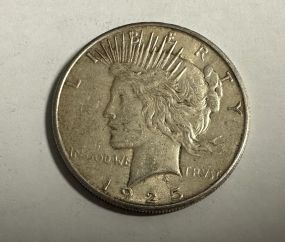1925-S Peace Liberty Silver Dollar
