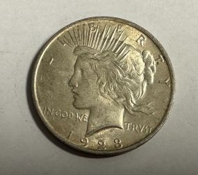 1923 Peace Liberty Silver Dollar