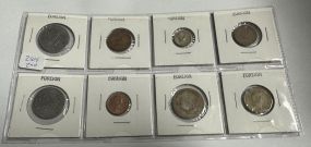 8 Foreign Coin Collection