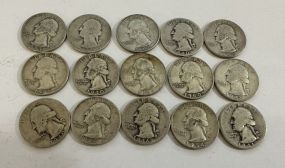 15 Washington Quarters