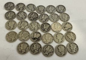 29 Mercury Dimes