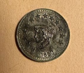 1853 California 1 1/2 Factional Gold