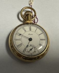 Sears Railroad Open Face Pocket Watch