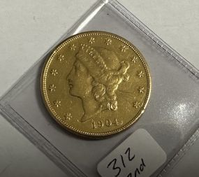 1904 Gold $20 Liberty Head Double Eagle