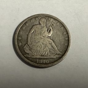 1840-0 Seat Liberty Half Dollar