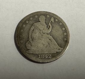 1842 Seat Liberty Half Dollar