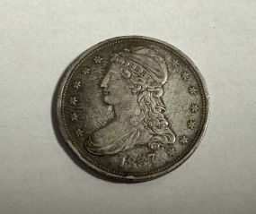 1837 Capped Bust Half Dollar