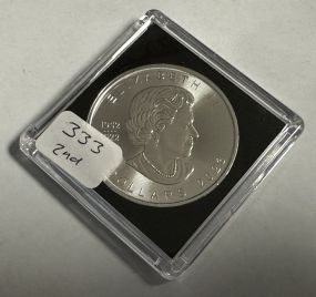 2023 Queen Elizabeth Canadian Maple Leaf 1 oz. Fine Silver