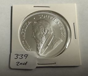 South African Silver Krugerrand 1 oz Fine Silver 2023