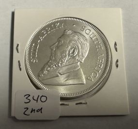 South African Silver Krugerrand 1 oz Fine Silver 2023