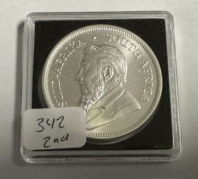 South African Silver Krugerrand 1 oz Fine Silver 2023
