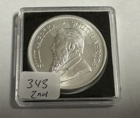 South African Silver Krugerrand 1 oz Fine Silver 2023