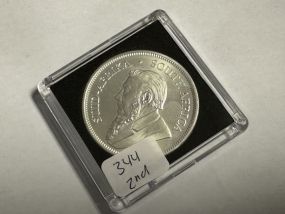 South African Silver Krugerrand 1 oz Fine Silver 2023