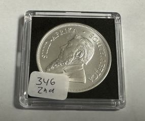 South African Silver Krugerrand 1 oz Fine Silver 2023