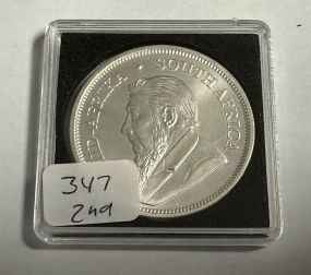 South African Silver Krugerrand 1 oz Fine Silver 2023