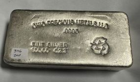 Ohio Precious Metal LLC .9995 100.00 Ozt Bar