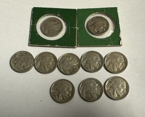 10 Buffalo Nickels