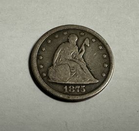 1875 Seated Liberty 20 Cent