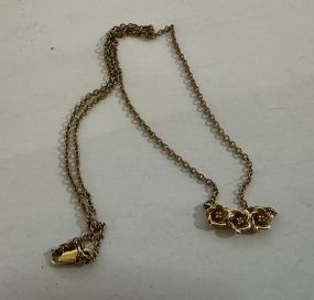 14K Flower Lades Necklace