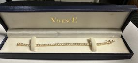 Vicence Cubic Zirconia Ladies Tennis Bracelet