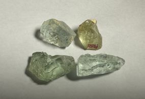 4 piece Aquamarine Stones