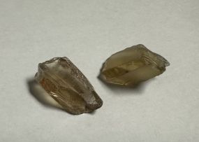 2 piece Citrine light Brazil Stones