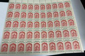 4 Cent Mexican Independence Stamp Sheet