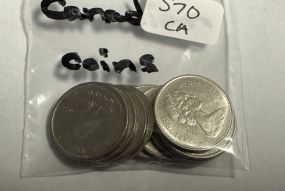 Group of Canadian Coins