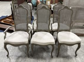 21st Century French Style Caned Dining Chairs