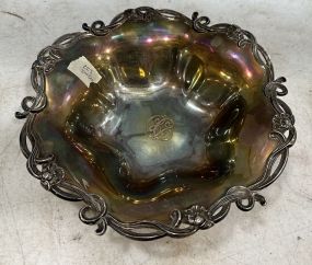 Marked W Sterling Serving Bowl 9.285 ozt