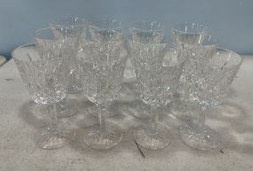 12 Waterford Lismore Crystal Wine Goblets