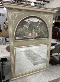 Large Reproduction Wall Trumeau Mirror