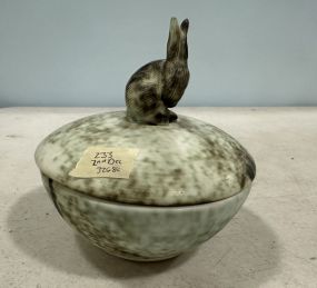 McCarty Jade Rabbit Covered Bowl