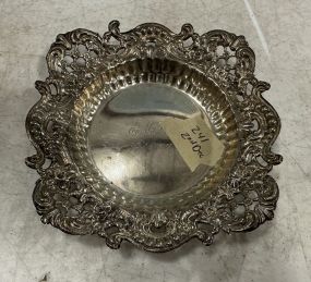 Small Ornate Sterling Dish 2.135 ozt