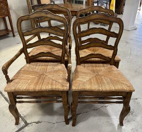 4 Late 20th Century Country French Dining Chairs
