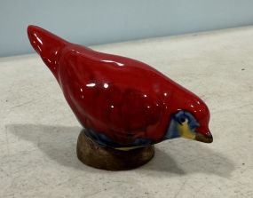 Wolfe Pottery Ceramic Wren Bird