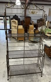 Large Wrought Iron Bakers/Plant Rack