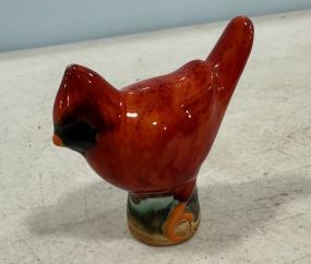 Wolfe Studios Pottery Ceramic Cardinal Bird