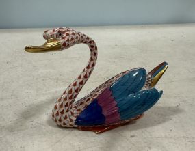 Herend Hand Painted Swan