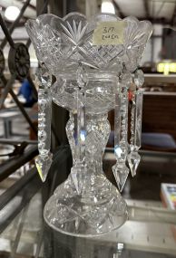 Pressed Glass Mantle Luster