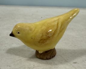 Wolfe Studio Ceramic Yellow Wren Bird